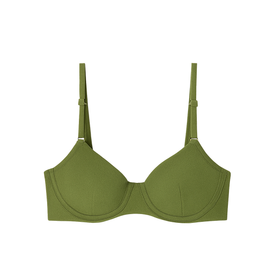 Bikini underwire top green