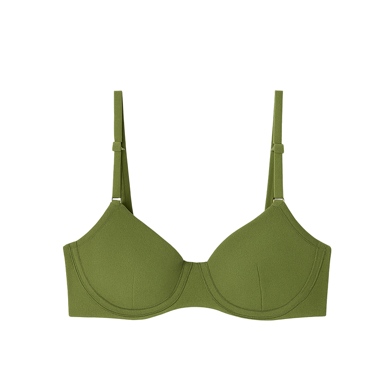 Bikini underwire top green