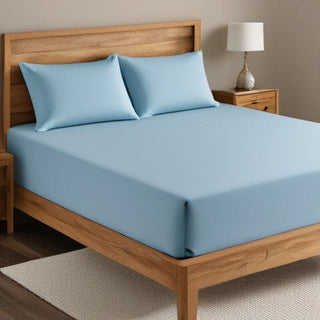 Light Blue Fitted Sheet