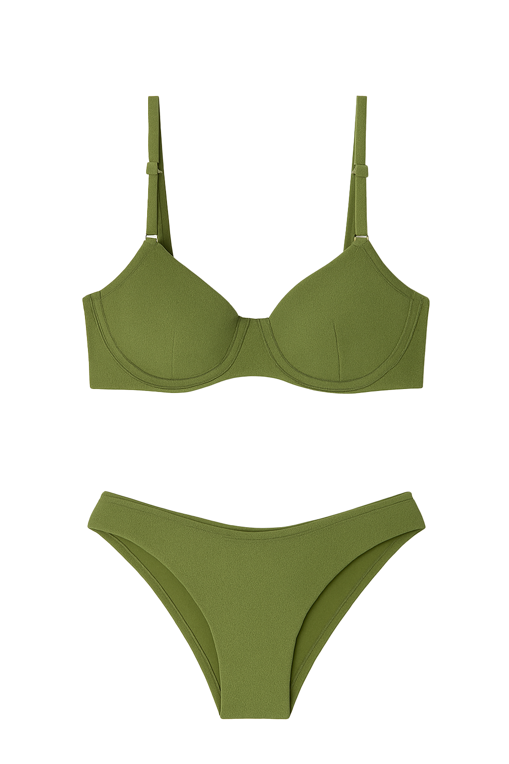Olive green bikini set