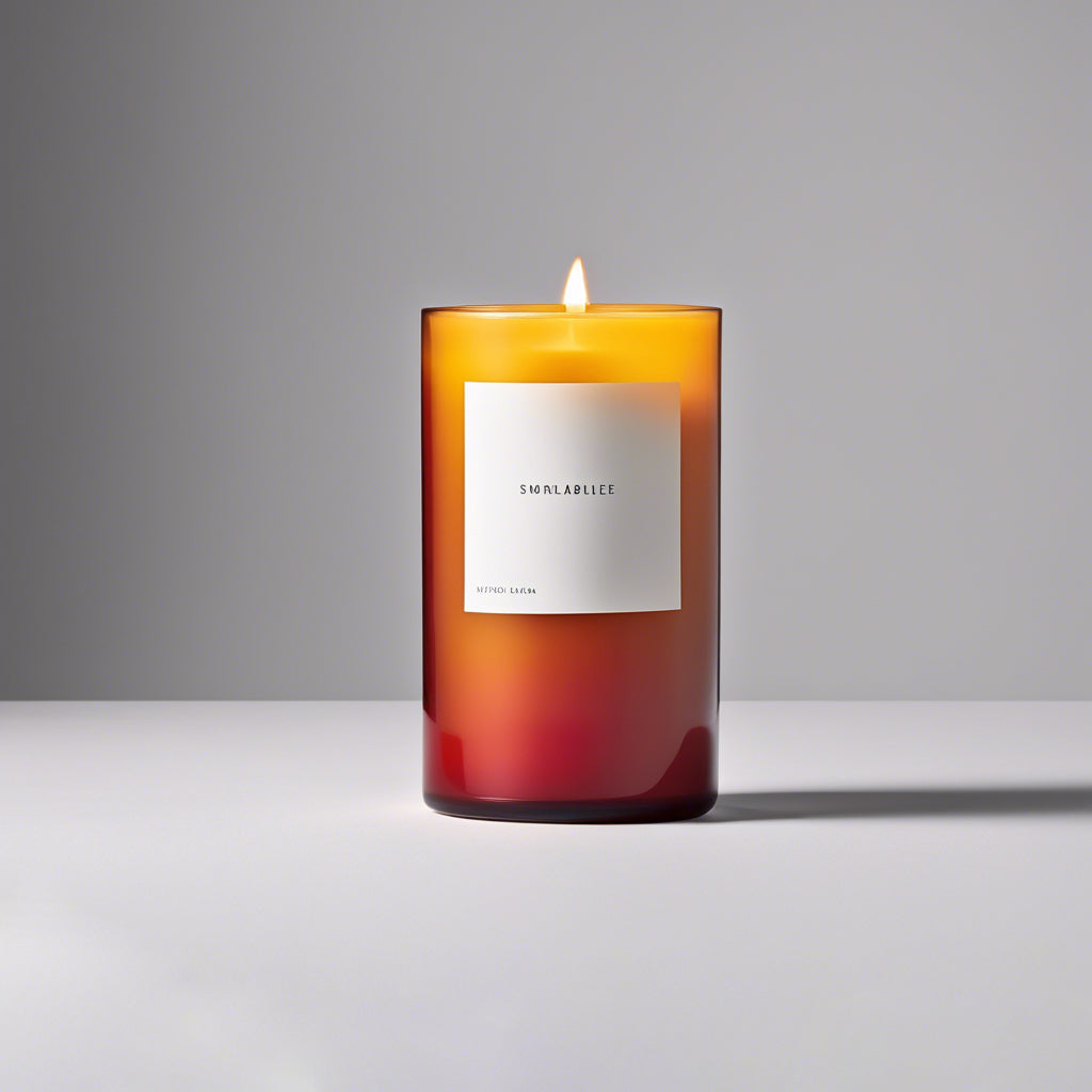 Orange and ginger candle