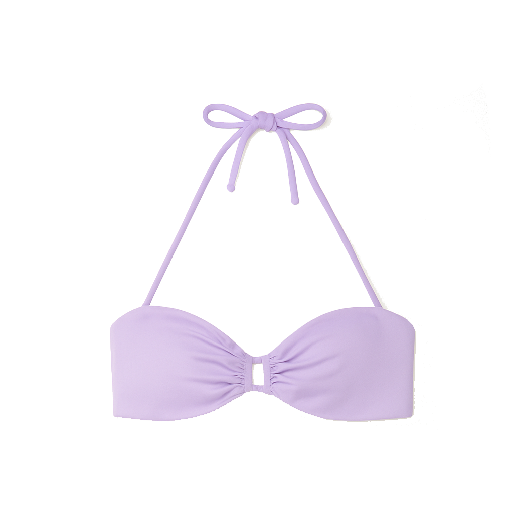Bikini halter neck top violet