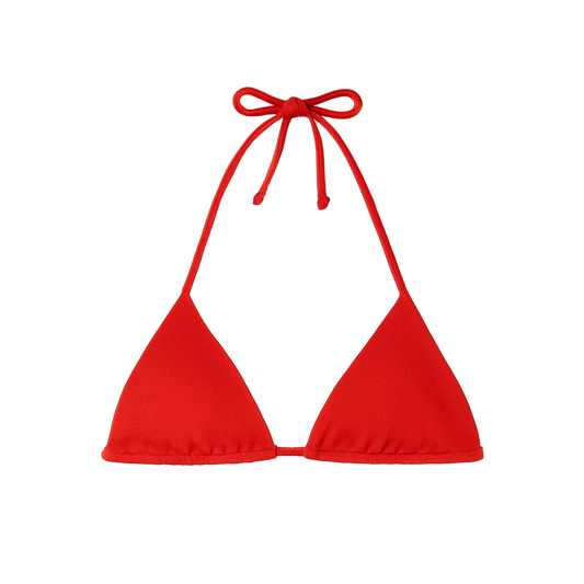 Bikini triangle top red