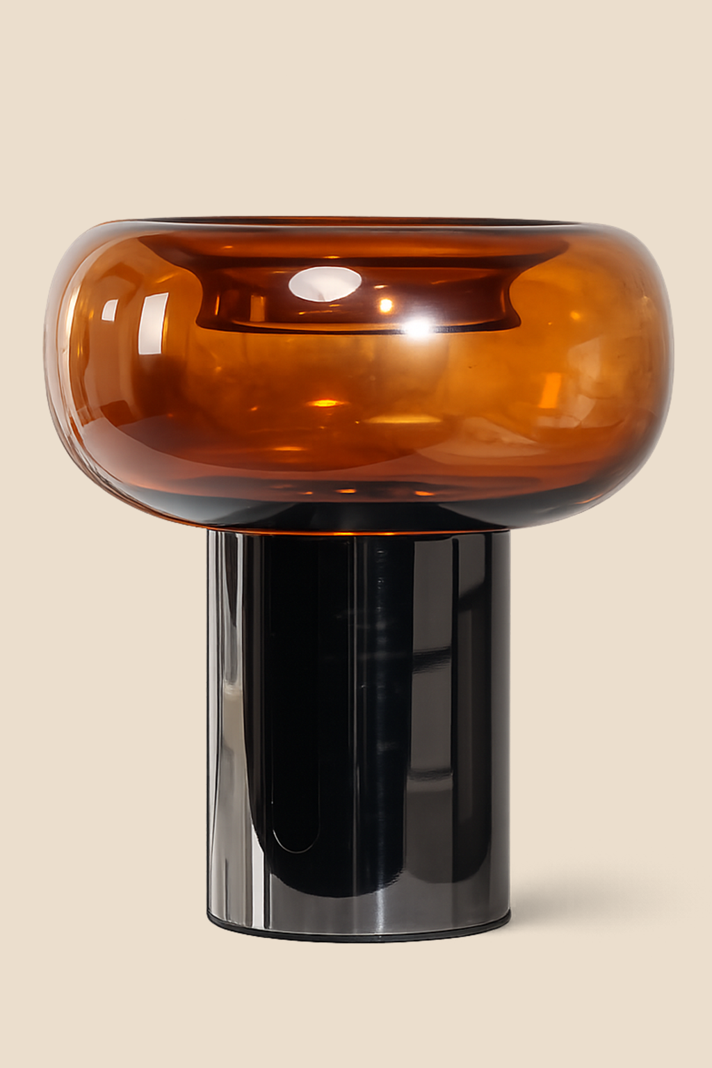 Glass Vase Amber
